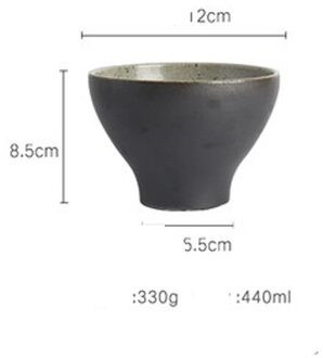 Japanse Retro Ouderwetse Servies Persoonlijkheid Fruitschaal Diepe Schotel Soep Plaat Steengoed Schotel Kom Thuis Creatieve Schotel