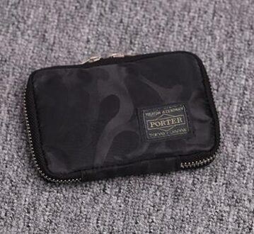 Japanse Sleutel Portefeuilles Vrouwen Kaarthouder Casual Organizer Huishoudster Case Sleutelhanger Portemonnees Mannen Vrouwen Pocket Autosleutels Bag zwart camouflage