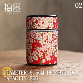 Japanse Sticker Kung Fu Thee Caddy Aardewerk Bus Container Keramische Caddies Voor Puer Matcha Groene Thee Opslag Kisten Thee Doos 02