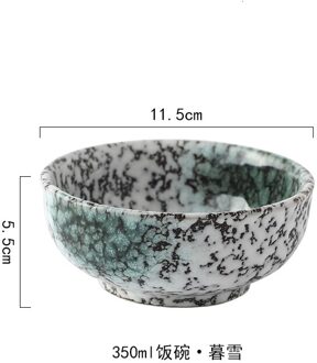 Japanse Stijl 4.5 Inch Kom Keramische Rijstkom Thuis Kleine Soepkom Eten Kom Noodle Kom Sushi Dagelijks Restaurant Servies 1