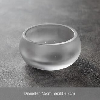 Japanse Stijl Bevroren Brandende Glas Cup Kristallen Glazen Master Cup Kopje Thee Enkele Thee Cup Kung Fu Thee Set kleine Thee Cup Bowls Glass Zen Cup