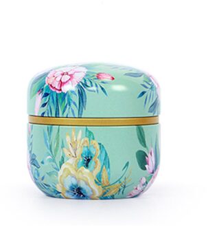 Japanse Stijl Bloem Rose Thee Box Ronde Vorm Blik Opbergdoos Candy Cookie Container Thee Jar Blikjes Case