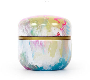 Japanse Stijl Bloem Rose Thee Box Ronde Vorm Blik Opbergdoos Candy Cookie Container Thee Jar Blikjes Case