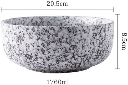 Japanse Stijl Ceramical Servies 8 Inches Larg, Porselein Keuken Soepkom Set,Ramen Servies, Fruit, salade, Rijst Kommen 8 inches-002