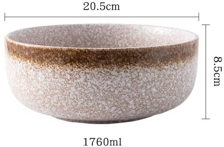 Japanse Stijl Ceramical Servies 8 Inches Larg, Porselein Keuken Soepkom Set,Ramen Servies, Fruit, salade, Rijst Kommen 8 inches-004