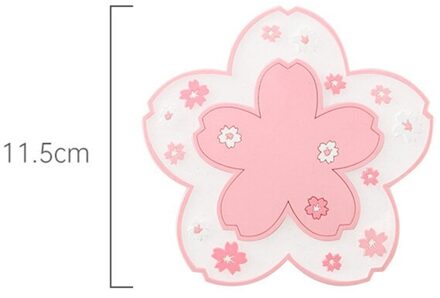 Japanse Stijl Cherry Blossom Isolatie Tafel Mat Siliconen Tafel Mat Meisje Hart Leuke Antislip Kom Mat Thee Coaster plaats Mat pk1