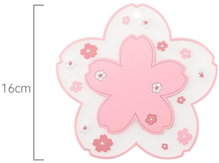 Japanse Stijl Cherry Blossom Isolatie Tafel Mat Siliconen Tafel Mat Meisje Hart Leuke Antislip Kom Mat Thee Coaster plaats Mat pk2