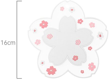 Japanse Stijl Cherry Blossom Isolatie Tafel Mat Siliconen Tafel Mat Meisje Hart Leuke Antislip Kom Mat Thee Coaster plaats Mat wt2