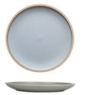 Japanse Stijl Effen Kleur Keramische Plaat Frosted Huishoudelijke Servies Steak Plaat Servies Diner Platen Keramische Plaat as picture1 / 8 inches