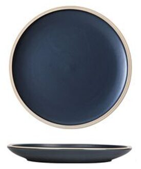 Japanse Stijl Effen Kleur Keramische Plaat Frosted Huishoudelijke Servies Steak Plaat Servies Diner Platen Keramische Plaat as picture2 / 10 inches