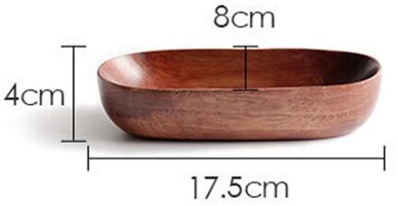 Japanse Stijl Gedroogd Fruit Schotel Massief Hout Servies Voedsel Dienblad Desserts Snack Gerechten Huishouden Plaat Servies 1stk