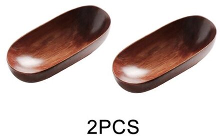 Japanse Stijl Gedroogd Fruit Schotel Massief Hout Servies Voedsel Dienblad Desserts Snack Gerechten Huishouden Plaat Servies 2stk