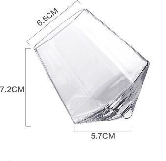 Japanse Stijl Glas Whisky Spirit Glas Rode Wijn Glas Goud Velg Diamant Glas Zes-Zijdige Huishoudelijke Transparant Glas Water cup