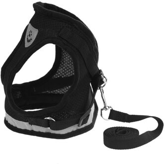 Japanse Stijl Hond Kat Harnas Vest Kraag Walking Leash Set Voor Franse Bulldog Chihuahua Pug Harnassen Pet Cat Producten B / S