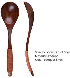 Japanse Stijl Honing Melk Soep Lepel Massief Hout Lange Steel Theelepel Roer Lepel Koffie Stok Keuken Accessoires 18x4cm 5
