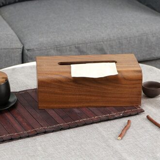Japanse Stijl Houten Tissue Doos Huishoudelijke Papieren Tafel Creatieve Desktop Opbergdoos Eenvoudige Mode Woonkamer Tissue Doos