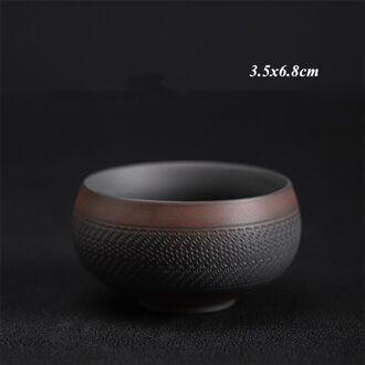 Japanse Stijl Keramische Retro Theekopje Handgemaakte Aardewerk Water Mok Creatieve Huishoudelijke Matte Master Cup Kantoor Kung Fu Drinkware