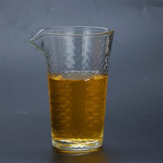 Japanse Stijl Kristal Hittebestendige Hamer Patroon Glas Thee Werpers Clear Thee Kopjes Thee Dispenser Kantoor Kung Fu Drinkware