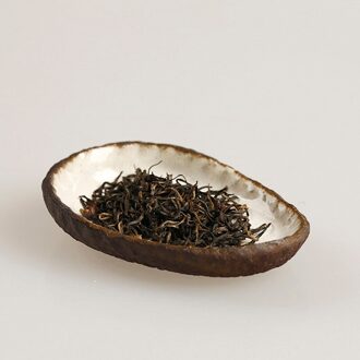 Japanse stijl Kung Fu Thee Set Accessoires Handgemaakte Grof Aardewerk Vintage Thee Scoops Thee Bladeren Houder Schop Theewaar Gereedschap