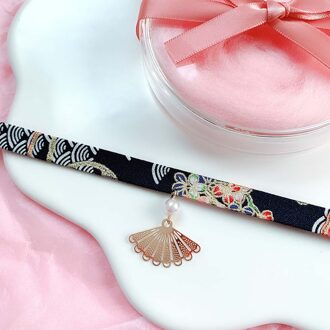 Japanse Stijl Lint Touw Pop Choker Harajuku Romantische Vrouwen Meisjes Vogel Kat Karper Hanger Korte Ketting Choker Ketting Sieraden