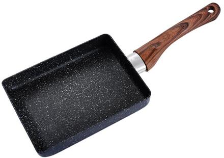 Japanse Stijl Tamagoyaki Vierkante Mini Non-stick Pan Maifan Stone Kleine Koekenpan Thuis Platte Bodem Ontbijt Pan