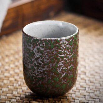 Japanse Stijl Theekopje Water Cup Steengoed Keramische Handgeschilderde Theekopje Cuisine Drinkware Steengoed Espresso Koffie Beker HE131-groen
