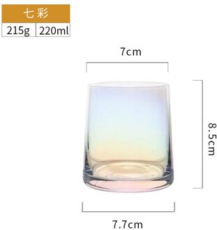 Japanse Stijl Water Glas Handgemaakte Kleurrijke Huishoudelijke Whiskey Sap Glas Water Melk Bier Glas Kristal Glas Drinkingware
