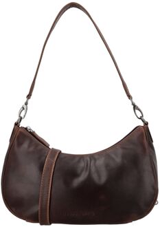 Japura Handbag dark brown damestas Bruin - H 16 x B 28 x D 6,50 cm