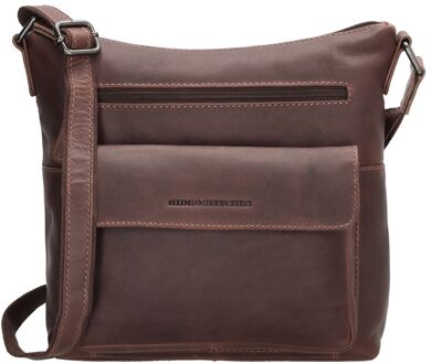 Japura Shoulderbag Large dark brown damestas Bruin - H 25 x B 24 x D 10 cm