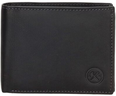 Japura Wallet black dames portemonnee Zwart - H 9 x B 11,50 x D 2 cm