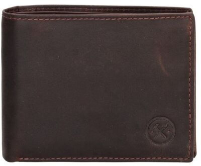 Japura Wallet darkbrown dames portemonnee Bruin - H 9 x B 11,50 x D 2 cm