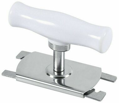 Jar Opener Veiligheid Rvs Opener Glas Creatieve Kan Flesopener Verstelbare Hand Handmatige Eenvoudige Gadget wit