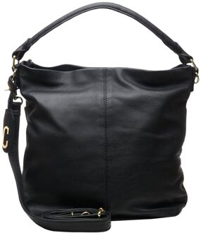 Jara Classy black schoudertas dames Zwart - H 35 x B 30 x D 11 cm