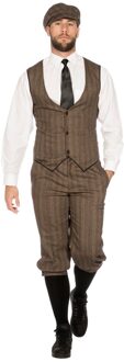 Jaren 20 Danseressen Kostuum | Roaring 20s Set Bruinjohn Peaky | Man | Maat 48 | Carnaval kostuum | Verkleedkleding