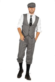 Jaren 20 Danseressen Kostuum | Roaring 20s Set Finn Peaky Kuitboek | Man | Maat 50 | Carnaval kostuum | Verkleedkleding