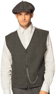 Jaren 20 Peaky Blinders Set Zilver - Grijs