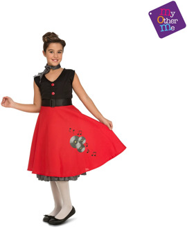 Jaren 50 Kostuum Meisje Multikleur - Print