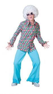 Jaren 70 Disco Overhemd Voor Heren 52-54 (L/xl) - Carnavalsblouses Multikleur