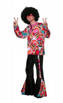 Jaren 80 & 90 Kostuum | Disco Popart Mellow | Man | Maat 50 | Carnaval kostuum | Verkleedkleding