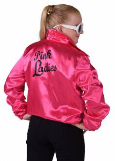 Jaren 80 & 90 Kostuum | Rock And Roll Jack Pink Ladies Meisje | Maat 140 | Carnaval kostuum | Verkleedkleding