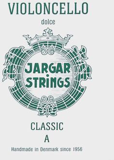 Jargar JCE-A-GN cellosnaar A-1 cellosnaar A-1, soft, groen, flexi-metal
