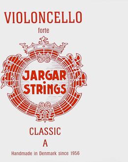 Jargar JCE-A-RD cellosnaar A-1 cellosnaar A-1, hard, rood, flexi-metal