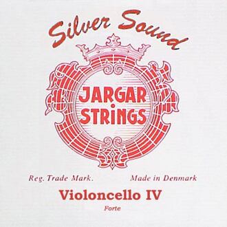 Jargar JCE-CZ-RD cellosnaar C-4 cellosnaar C-4, hard, rood, zilver