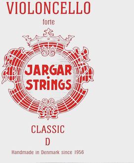 Jargar JCE-D-RD cellosnaar D-2 cellosnaar D-2, hard, rood, flexi-metal