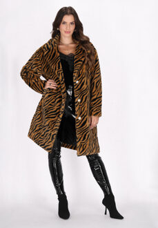 Jas Dames bruin zwart - maat Zwart/bruin