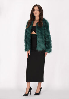 Jas Dames donkergroen - maat