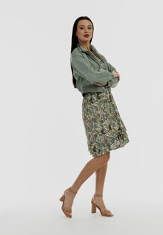 Jas Dames grijze olijf - maat M Groen/Grijs