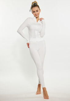 Jas Dames wolwit - maat XL/2XL Gebroken wit