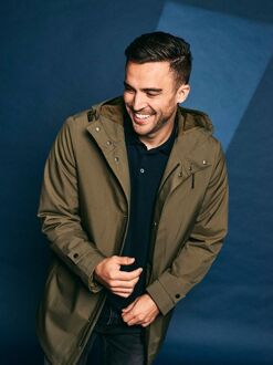 Jas Hood Tech Olijfgroen - M