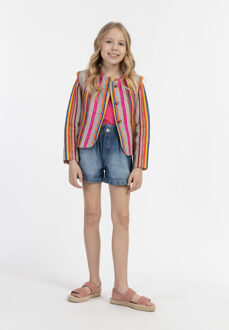 Jas Meisje Veelkleurige roze strepen - maat 11J / 146cm